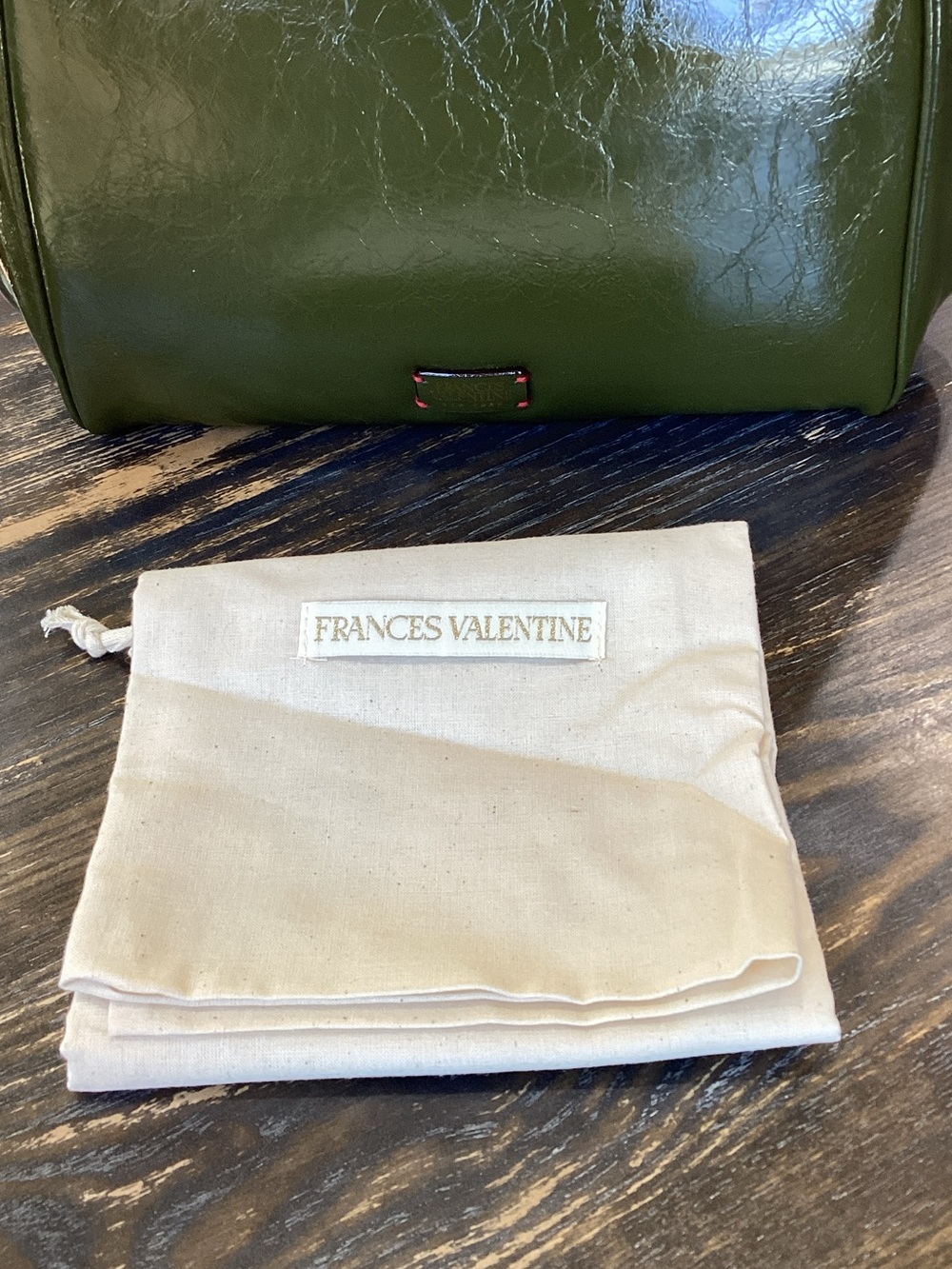 Frances Valentine Katherine Frame Leather Handbag - Picture 12 of 13